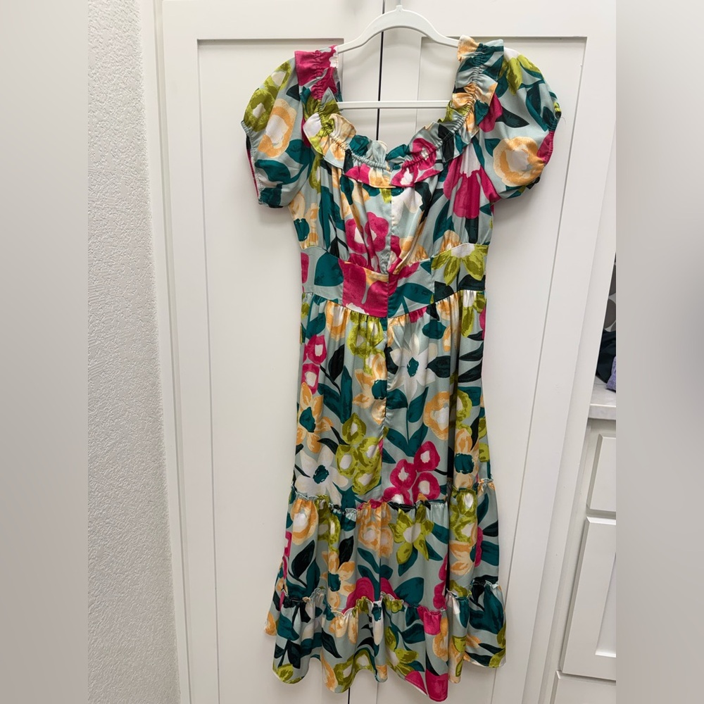 TCEC Vibrant Floral Maxi Dress - Picture 3 of 3